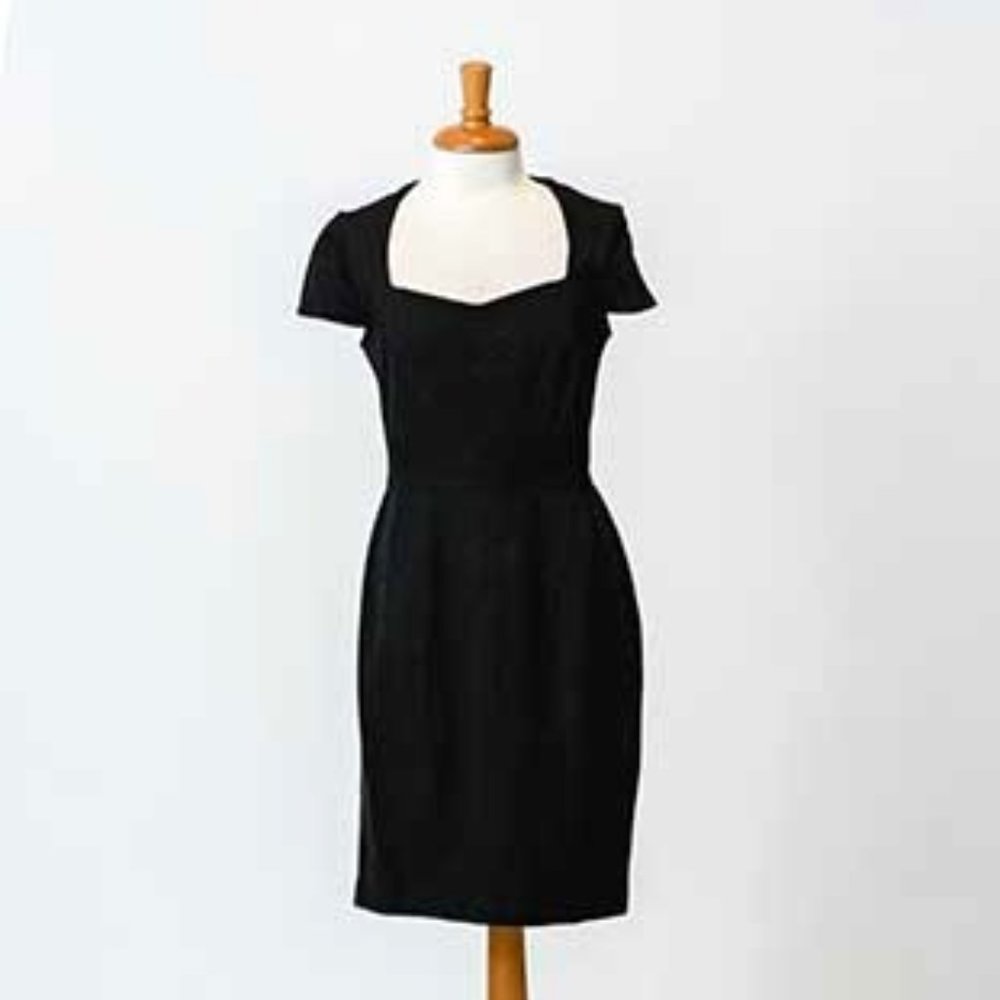 Banana Republic Little Black Sloan Dress | Sz 8